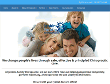 Tablet Screenshot of jenkinsfamilychiro.com